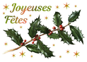 Houx et &eacute;toiles pour des f&ecirc;tes joyeuses